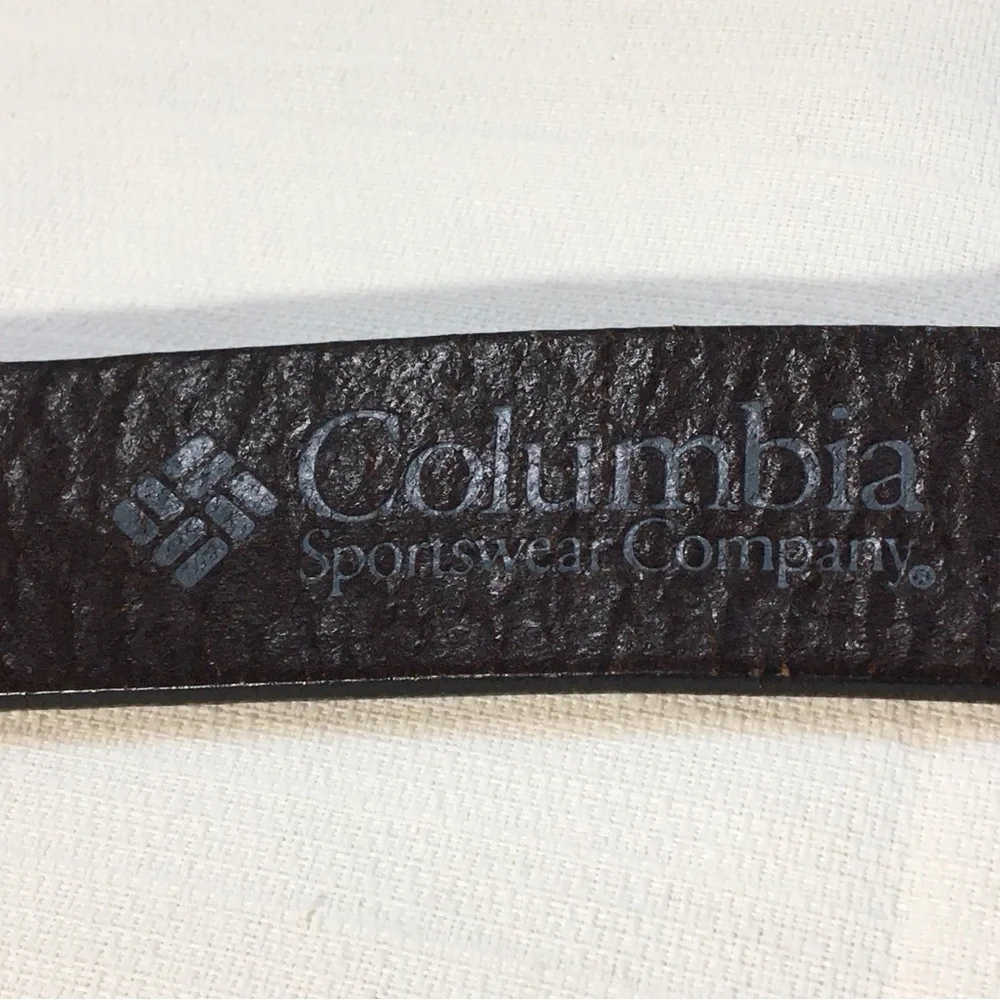 Columbia Arrow Stitch Leather Belt‎ 42